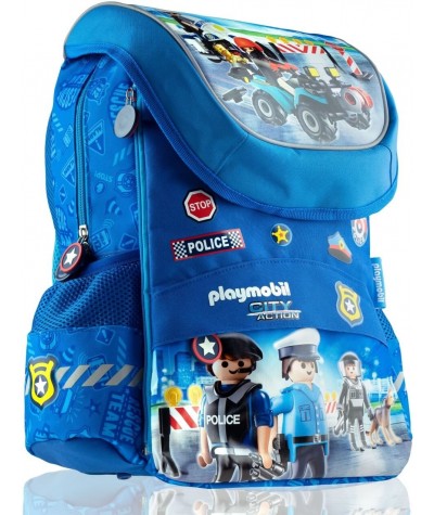 Plecak tornister dla chłopców PLAYMOBIL City Action POLICJA PL-11