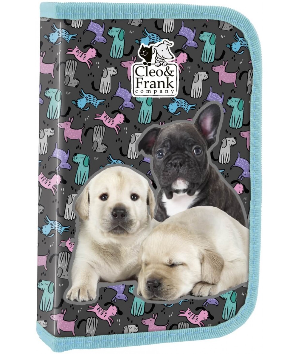 Pi&oacute;rnik dwuklapkowy z pieskiem bez wyposażenia monstera Cleo & Frank