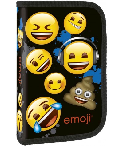 Piórnik z wyposażeniem Emoji z emotkami