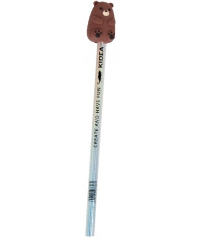 Ołówek HB dla dzieci z figurką trójkatny KIDEA ZWIERZAKI MIX