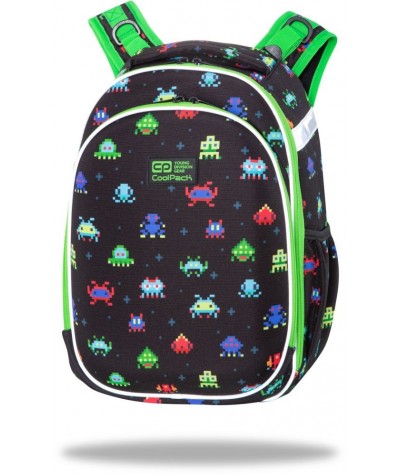 Plecak tornister dla pierwszoklasty CoolPack PIXELS pixele dla chłopca TURTLE CP