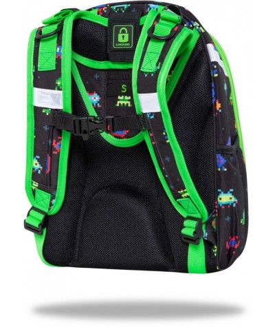 Plecak ergonomiczny CoolPack Turtle CZARNY piksele