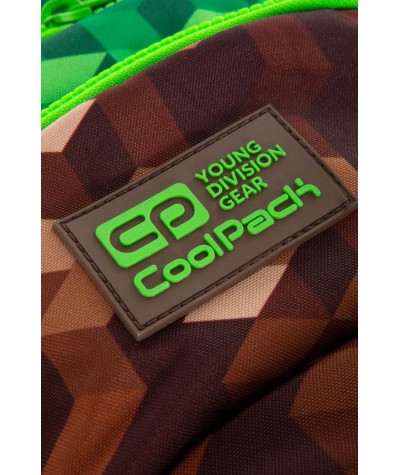 Plecak na k&oacute;łkach BLOKI GRA CoolPack BRĄZOWY zielony City Jungle 27L