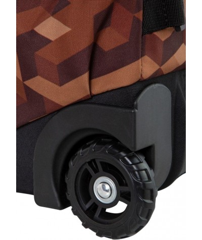 Plecak na k&oacute;łkach BLOKI GRA CoolPack BRĄZOWY zielony City Jungle 27L