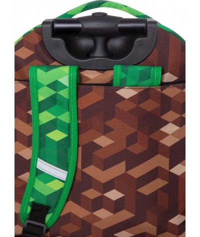 Plecak na k&oacute;łkach BLOKI GRA CoolPack BRĄZOWY zielony City Jungle 27L