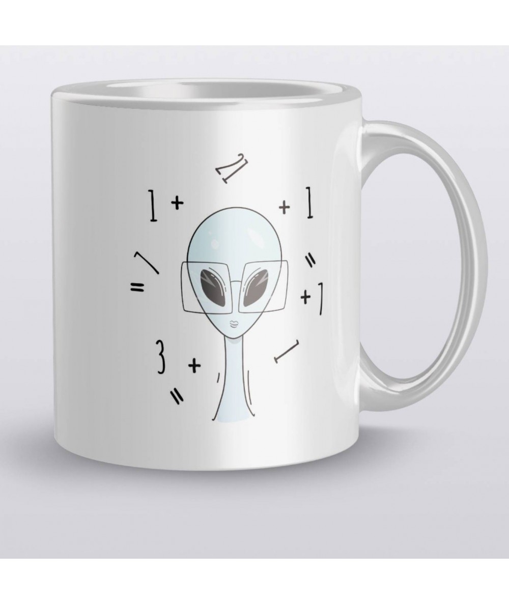 Kubek na kawę z kosmitą Alien Numbers ceramiczny 330ml