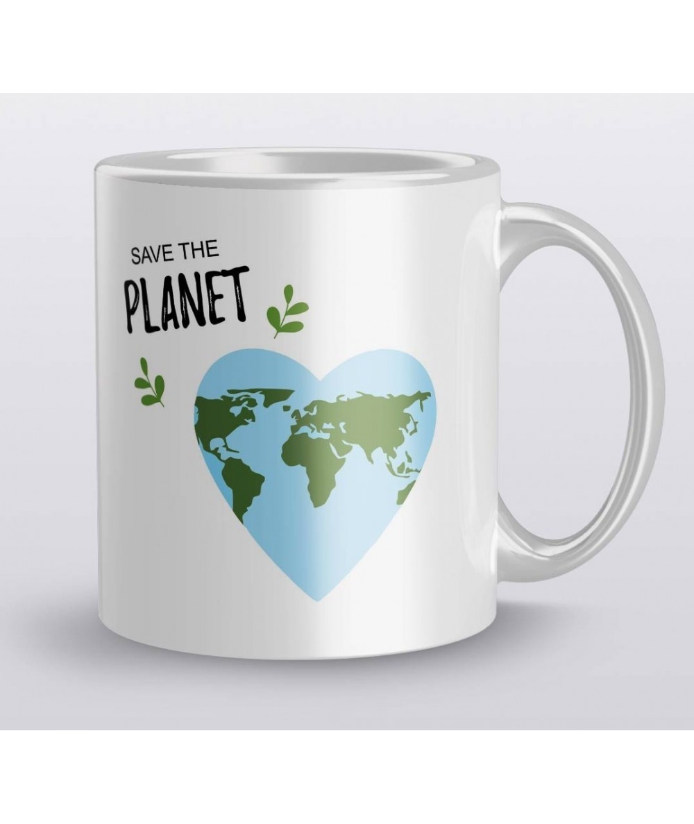 Kubek z nadrukiem eko Save the planet ceramiczny 330ml