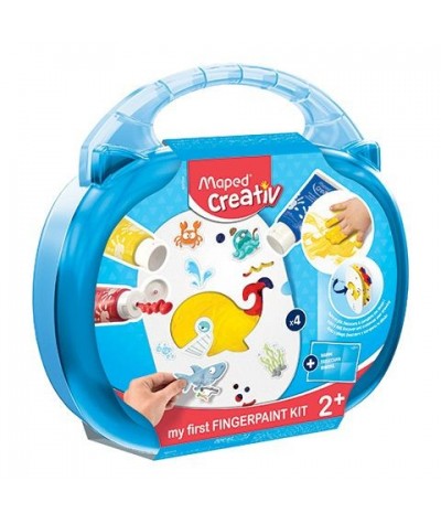 Zestaw farbek dla dzieci MAPED CREATIV 3 kolory w pudełku + dodatki
