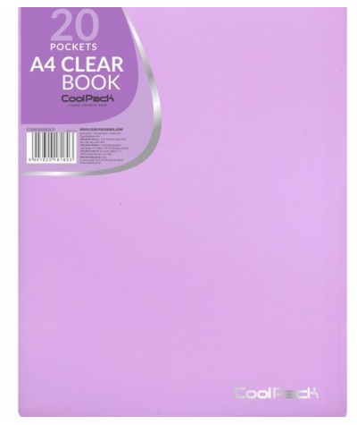Teczka skoroszyt A4 z 20 koszulkami CoolPack Pastel Purple na dokumenty