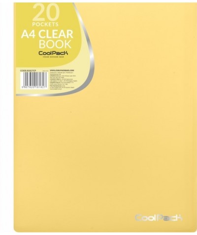 Teczka ofertówka A4 z 20 koszulkami CoolPack Pastel Yellow ŻÓŁTA