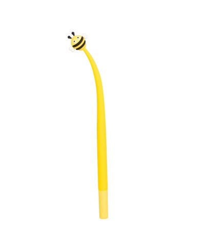 Długopis żelowy Pszczółka MIX czarny i żółty Strigo