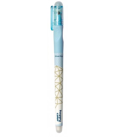 Długopis zmazywalny Happy Color STYLE 0,5mm  ergo uchwyt NIEBIESKI MIX WZORÓW