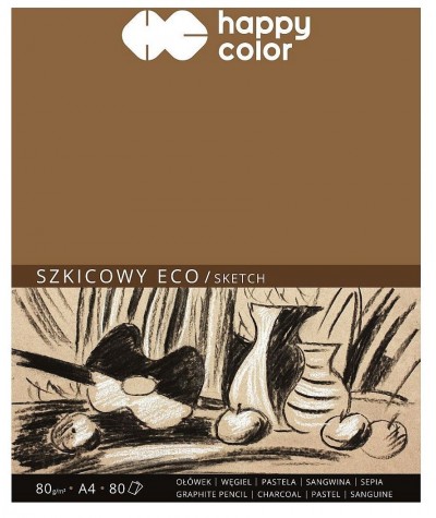 Blok szkicownik EKO A4 80g Happy Color 80 arkuszy SKETCHBOOK
