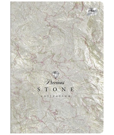 Zeszyt A5 kratka 96K okładka marmur Prcious Stone dziewczęcy Interdruk MIX