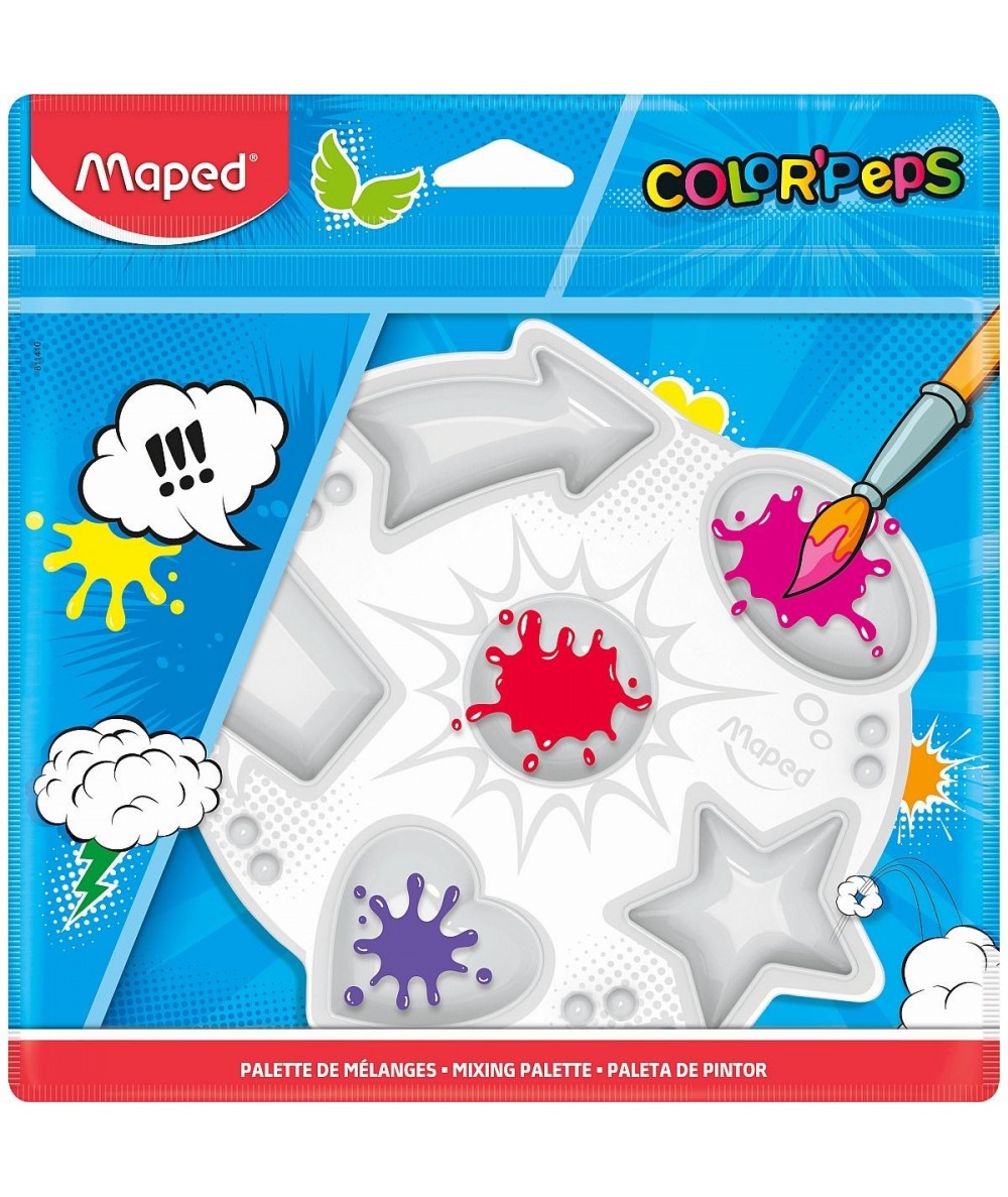 Paletka do farb Maped Superpower dla dzieci na 6 kolorów