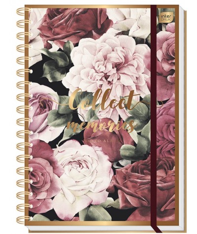 Album na zdjęcia B5 na spirali 25 kart w kwiaty Collect Memories Interdruk Flowers