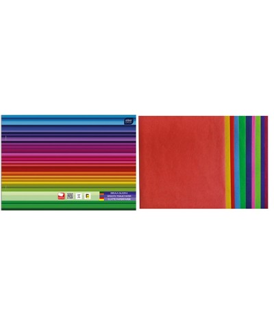 Zeszyt gładkiej bibuły A4 60 kartek 10 kolorów Interdruk dla dzieci