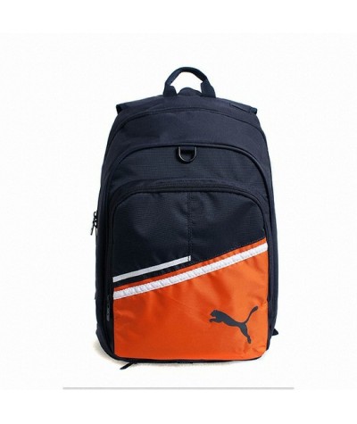 Plecak Puma z kieszenią na piłkę czarny pomarańczowy 