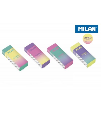 Gumka mała do mazania Milan OMBRE kolorowa pastelowa różne kolory