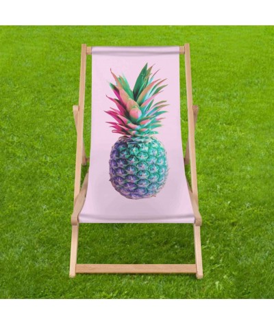 Leżak plażowy Pineapple Pastel z ananasem damski ogrodowy 2020