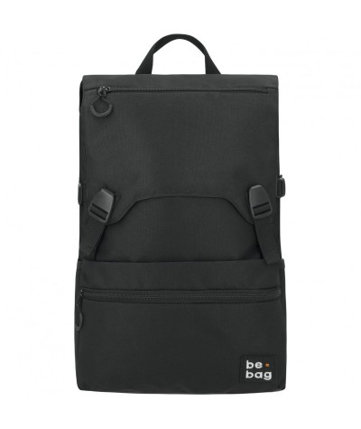 Plecak eko czarny be.bag be.smart Black modny z recyklingu