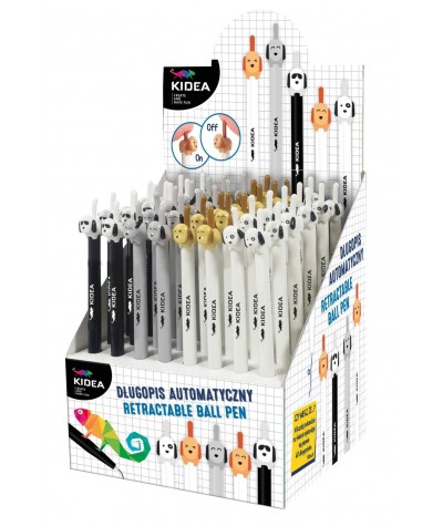 Długopis z pieskiem automatyczny A KIDEA - MIX WZORÓW różne kolory