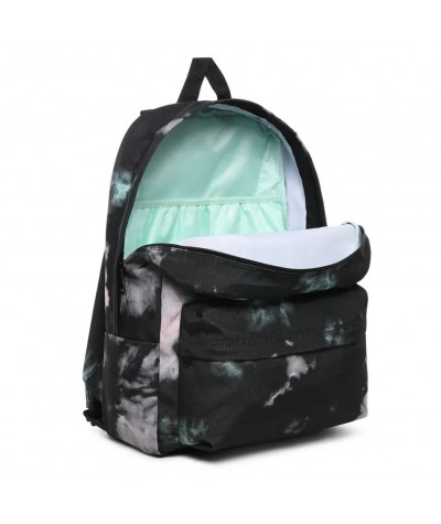 Plecak Vans BLACK TIE-DYE czarny modny Old Skool III dla chłopaka 2020