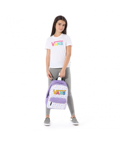 Plecak Vans dla dzieci dziewczynki REALM DAHLIA PURPLE fiolet serduszka