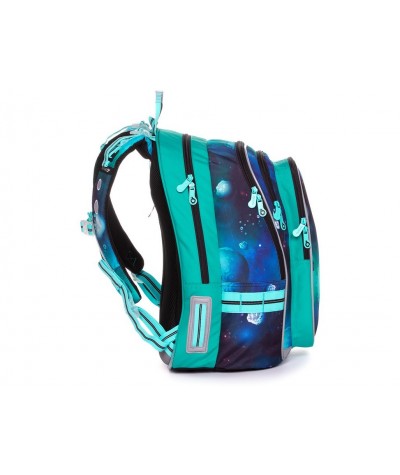 Plecak szkolny Topgal z kosmosem galaxy LYNN 20019 B niebieski