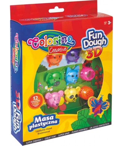 Zestaw masy plastycznej dla dzieci Colorino Creative 12 kolorów Fun Dough 3D