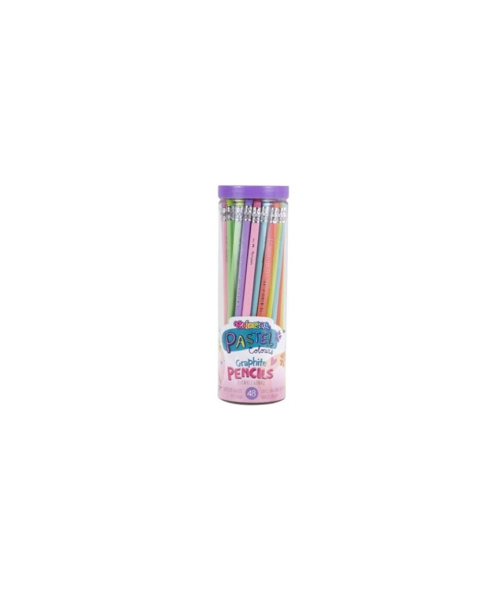 Ołówek trójkątny pastelowy Colorino Pastel z gumką HB
