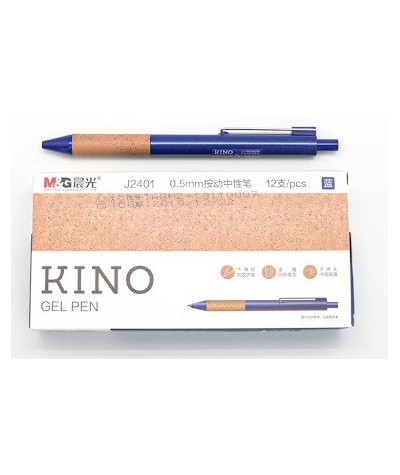 Długopis żelowy automatyczny KINO M&G retro 0,5mm niebieski