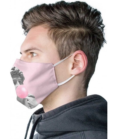 Maska na twarz różowa Dawid Art WIELOKROTNEGO UŻYTKU bawełna mikrofibra
