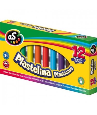 Plastelina AS ASTRA 12 kolorów dla dzieci PRODUKT POLSKI