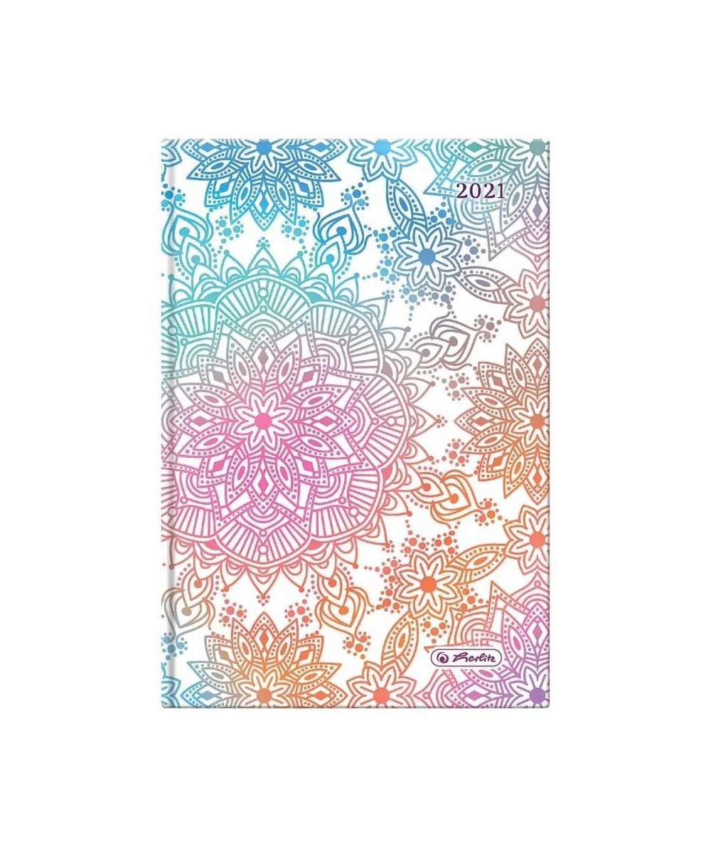 Kalendarz książkowy dzienny damski 2021 A5 MANDALA HERLITZ