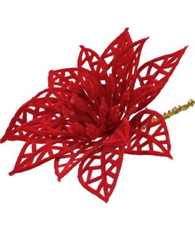 Kwiat poinsecji dekoracyjny czerwony Titanum Craft-Fun zestaw 6 sztuk