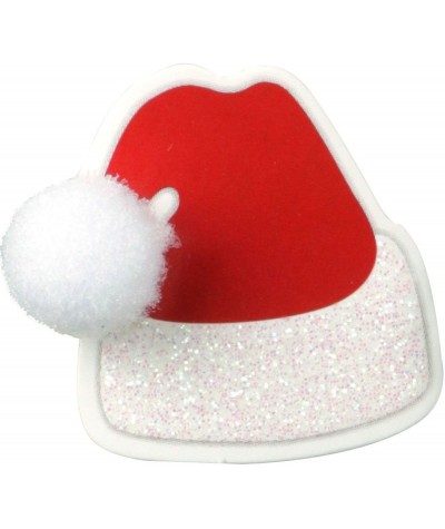 Naklejki świąteczne Titanum czapki Mikołaja z pomponem 3D 18 szt.