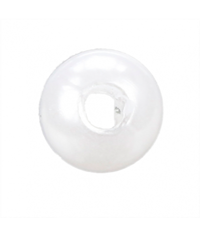 Koraliki ozdobne plastikowe Titanum białe perełki do nawlekania śr. 5mm