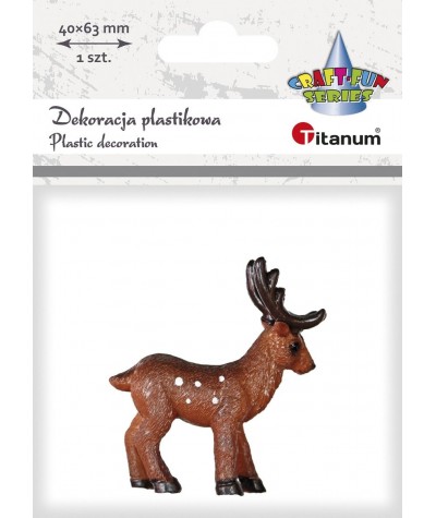Renifer gipsowy DIY ozdoba świąteczna Titanum Craft Fun 1 sztuka