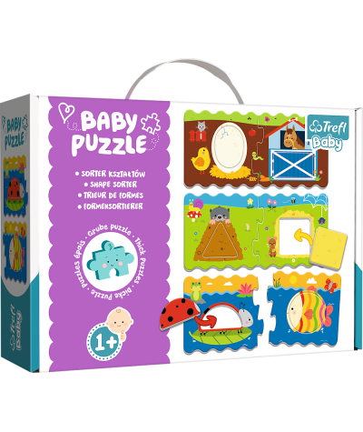 Puzzle dla dzieci 1+ Trefl Baby Sorter kształtów Classic zwierzaki