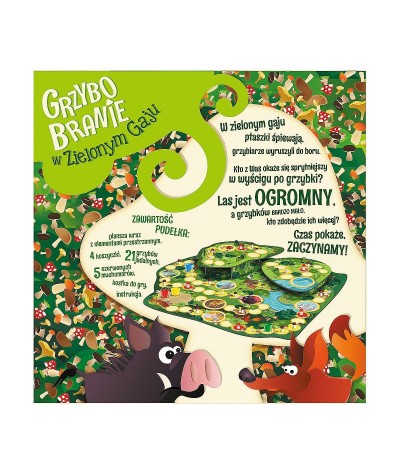 Gra planszowa Trefl Grzybobranie w Zielonym Gaju dla dzieci 4+