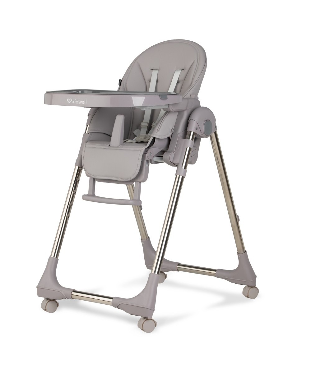 Krzesełko do karmienia Kidwell Bento SZARE dla dziecka 6-36 m-c ze stolikiem