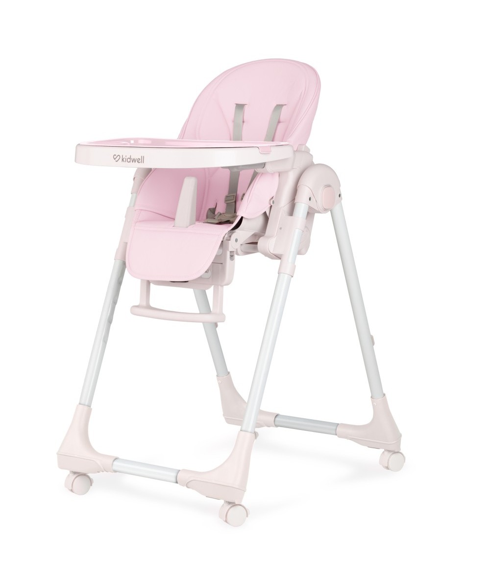 Krzesełko do karmienia dziewczęce Kidwell Bento RÓŻOWE 6-36 m-c stolik