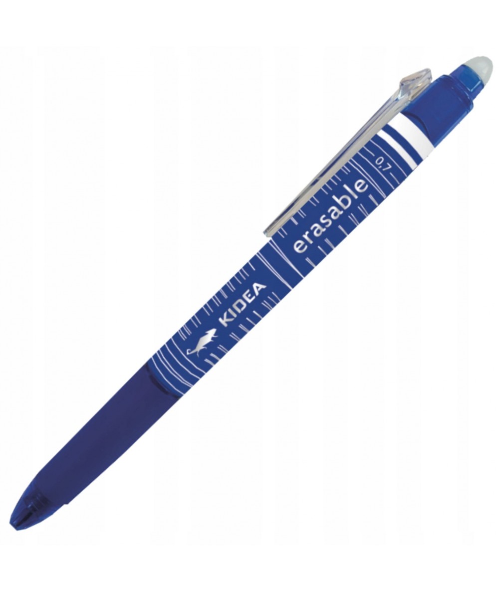 Długopis wymazywalny Kidea niebieski 0,7mm szkolny
