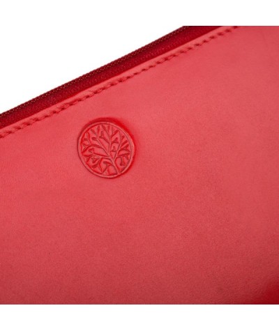 Betlewski portfel ze skóry naturalnej damski Basic RFID czerwony