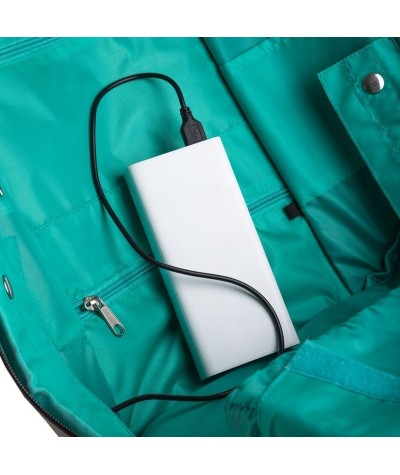 Betlewski plecak na laptop MĘSKI czarny antykradzieżowy port USB Activ