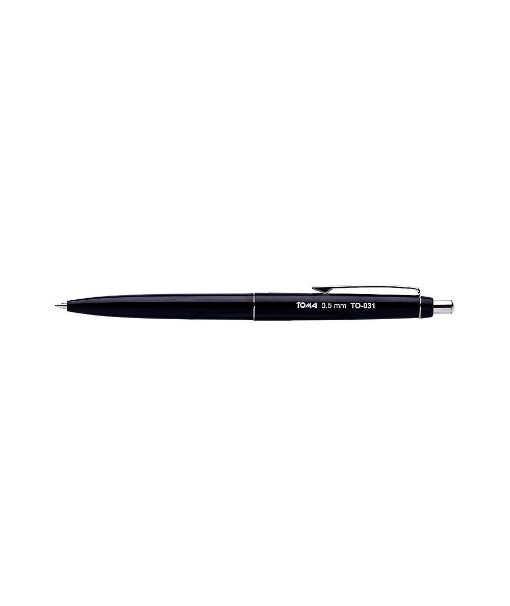Niebieski długopis automatyczny TOMA Asystent TO-031 elegancki biurowy