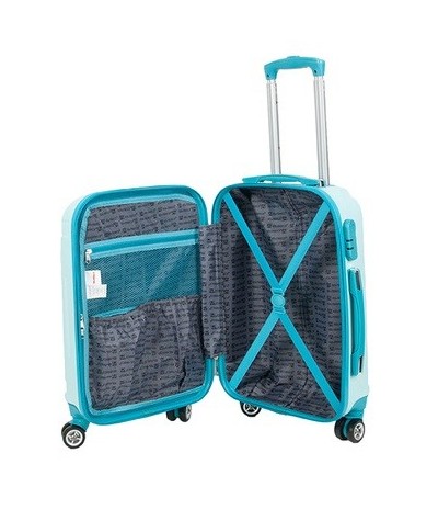 Mała walizka ABS turkusowa podróżna Paso 20" dla dziecka