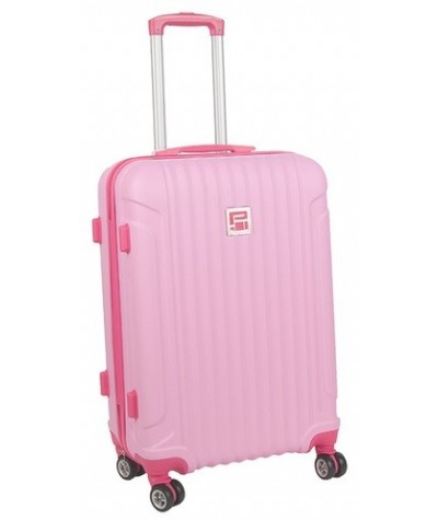 Walizka średnia różowa ABS podróżna damska Paso 24"