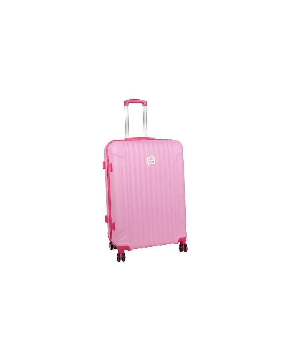 Walizka duża różowa ABS torba podróżna Paso 28" damska